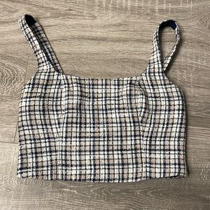 Abercrombie and Fitch Tweed Cami crop top XS